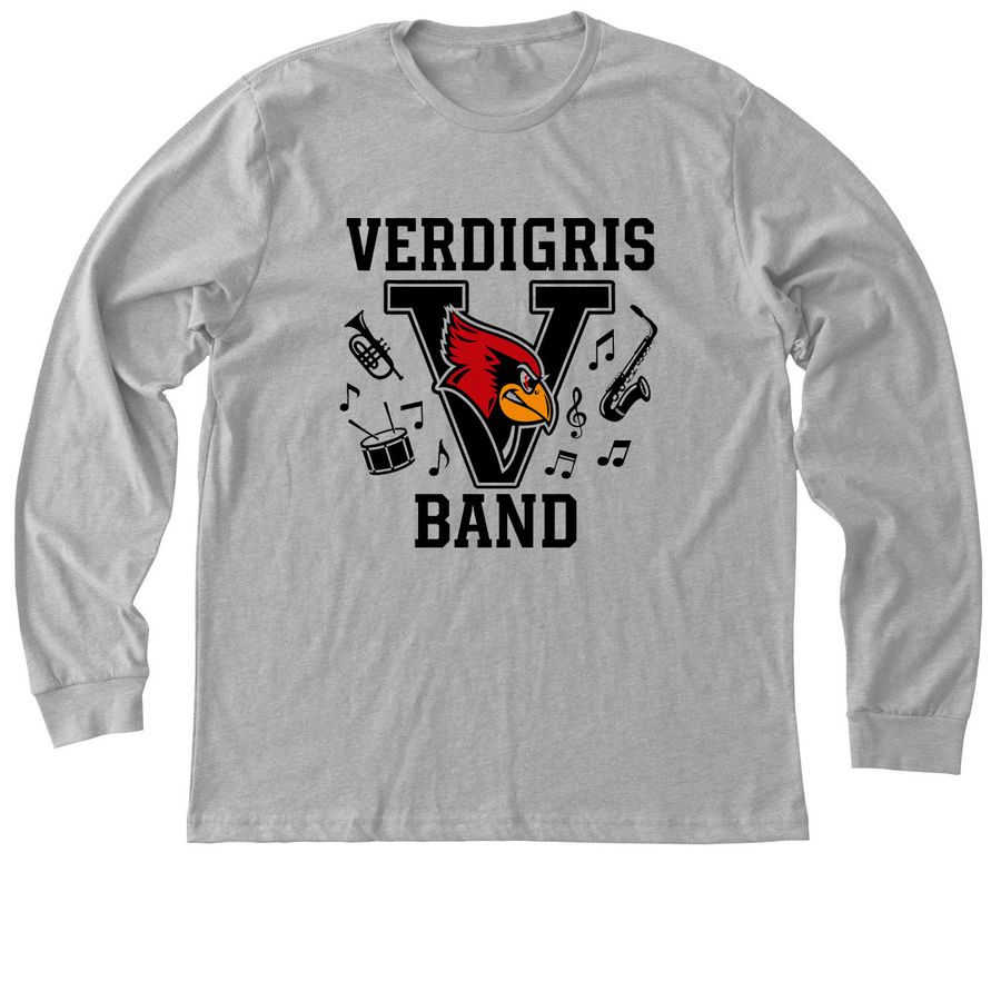 Verdigris Band, a Athletic Heather Premium Long Sleeve Tee