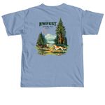 NWFest 2026 Apparel: 2-Sided Logo, a Washed Denim Comfort Colors Unisex Tee (back-view)