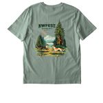 NWFest 2026 Apparel: 2-Sided Logo, a Aloe Stanley/Stella Unisex Creator 2.0 Tee (back-view)
