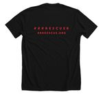 Show up for them, a Solid Black Blend Premium Unisex Tee (back-view)