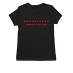 Show up for them, a Deep Black Allmade Eco Triblend Women?s Tee (back-view)