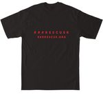 Show up for them, a Black Tall Classic Unisex Tee (back-view)
