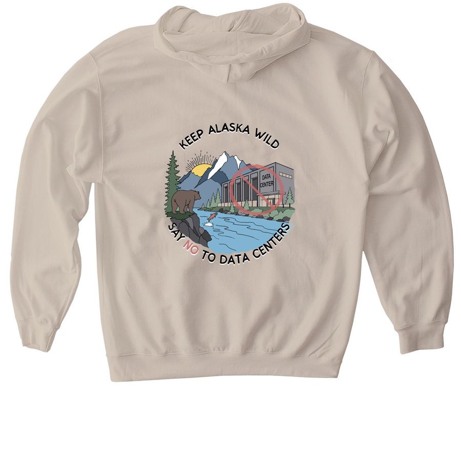 Color Keep Alaska Wild Hoodies, a Sand Gildan Softstyle Pullover Hoodie