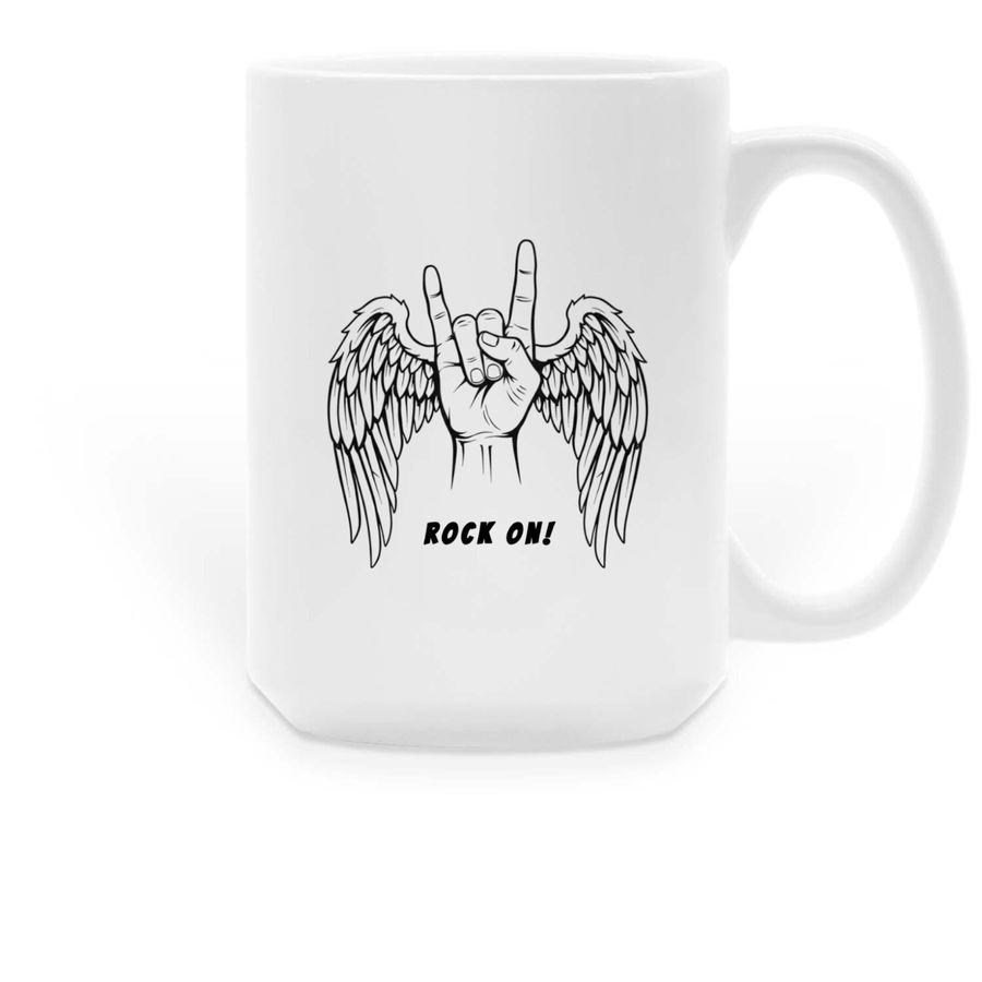 Music Gives Life To Everything, a White Large Coffee Mug