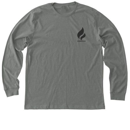 Flame Shirts, a Deep Heather Premium Long Sleeve Tee