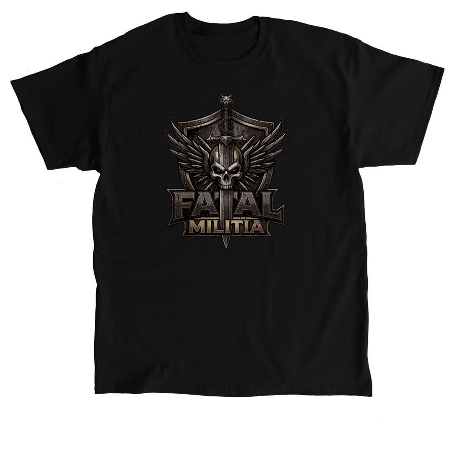 Fatal Militia COD Emblem, a Black Classic Unisex Tee