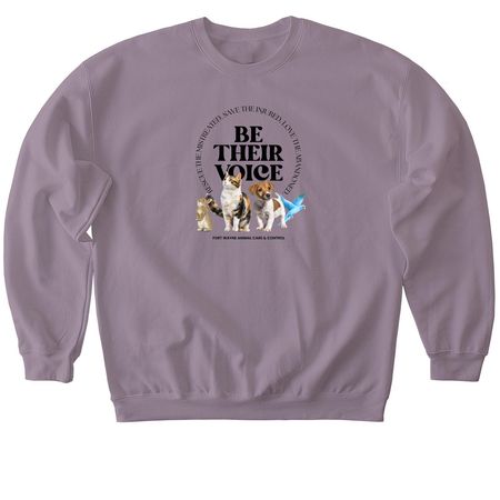Be Their Voice, a Paragon Softstyle Crewneck Sweatshirt