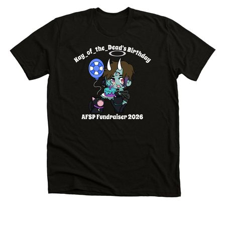 Birthday AFSP Fundraiser 2026, a Solid Black Blend Premium Unisex Tee