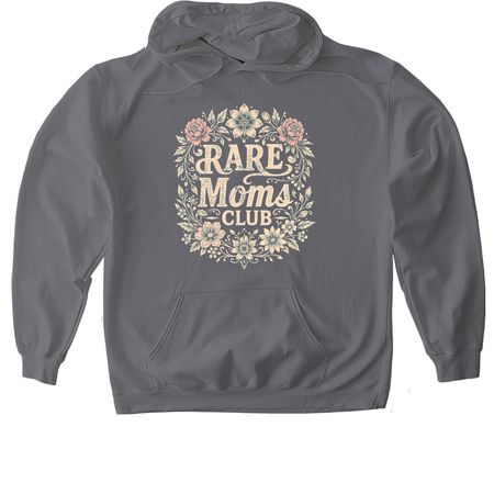 Mother's Day - Rare Moms Club, a Charcoal Gildan Softstyle Pullover Hoodie