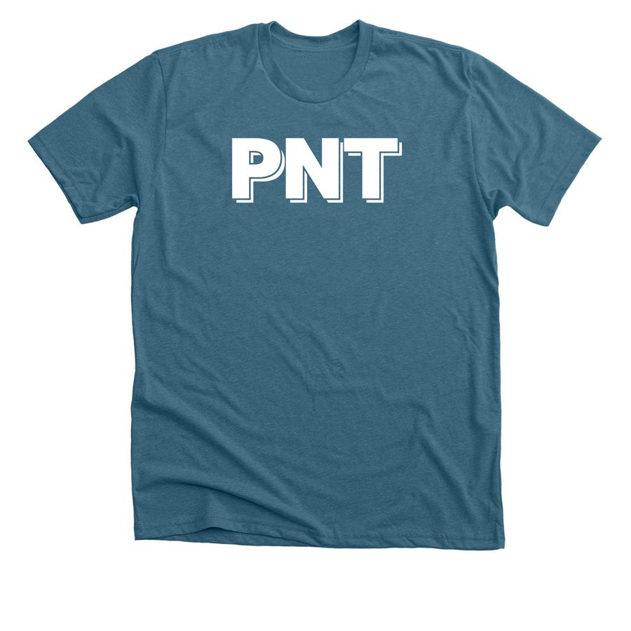 PNT 2026, a Heather Deep Teal Premium Unisex Tee
