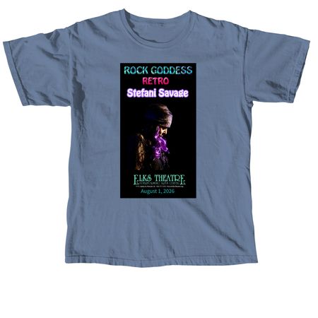 ROCK GODDESS RETRO, a Blue Jean Comfort Colors Unisex Tee
