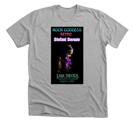 ROCK GODDESS RETRO, a Athletic Heather Premium Unisex Tee
