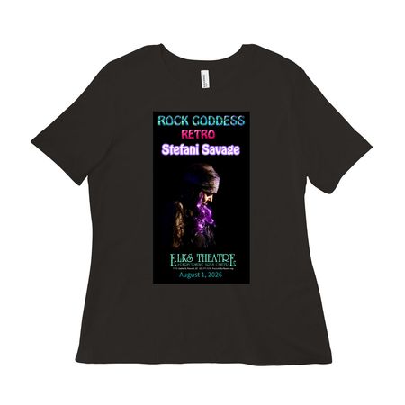 ROCK GODDESS RETRO, a Black Women?s Relaxed Cotton Tee