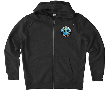 CDA Logo Apparel Design 1, a Dark Heather Grey Stanley/Stella Unisex Cultivator 2.0 Zip Up Pullover Hoodie