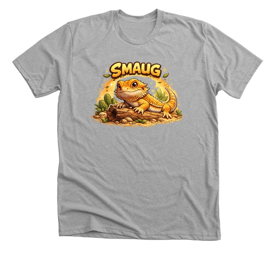 Cartoon Smaug, a Athletic Heather Premium Unisex Tee