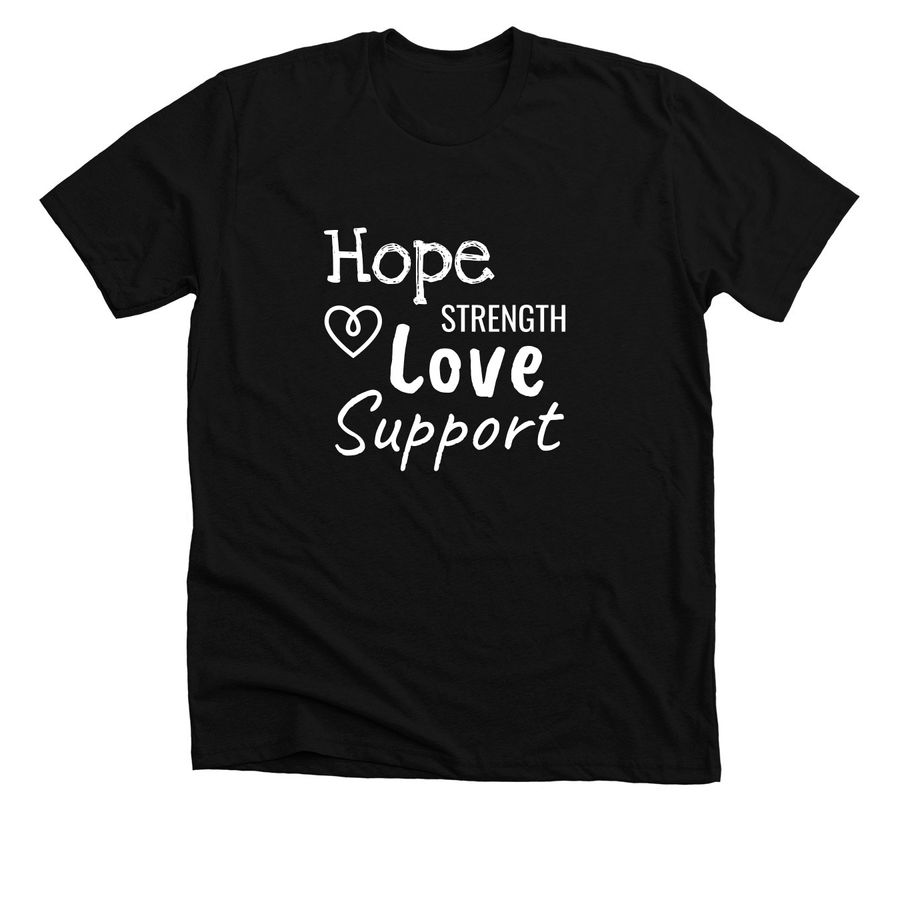 A little Hope, a Solid Black Blend Premium Unisex Tee
