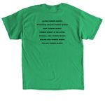 Growing Good Together, a Irish Green Classic Unisex Tee (back-view)