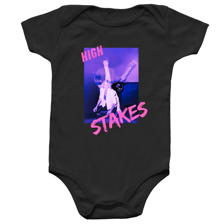 High Stakes Baby Onsie, a Black Infant Onesie