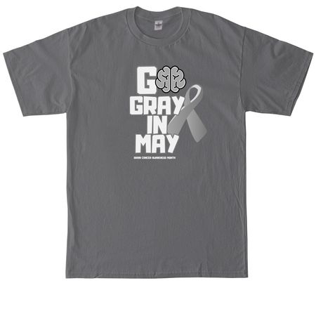 Go Gray in May, a Charcoal Tall Classic Unisex Tee