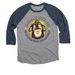 See Me Home Senior Dog Sanctuary, a Vintage Navy and Premium Heather 3/4 Sleeve Baseball Tee