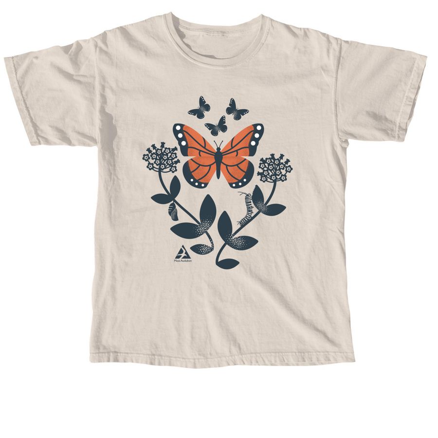 Go Wild for Monarch Butterflies, a Ivory Comfort Colors Unisex Tee
