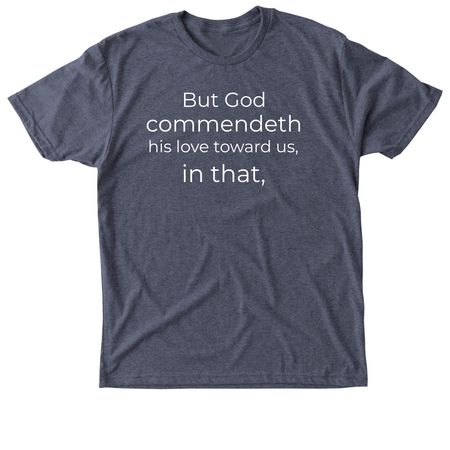 Christ Died for Us, a Vintage Navy Triblend Unisex Tee