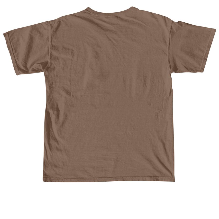 Farmer Wally Merch, a Espresso Comfort Colors Unisex Tee (back-view)