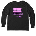 BELLA BITES BACK&nbsp;, a Space Black Allmade Eco Triblend Hoodie Tee (back-view)