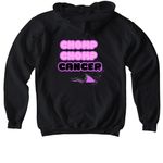 BELLA BITES BACK&nbsp;, a Black Softstyle Youth Pullover Hoodie (back-view)