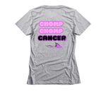 BELLA BITES BACK&nbsp;, a Dark Heather Grey Women's Slim Fit Tee (back-view)