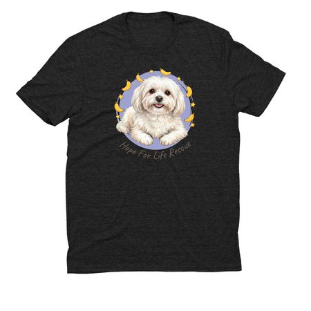 Happy, a Space Black Allmade Eco Triblend Unisex Tee