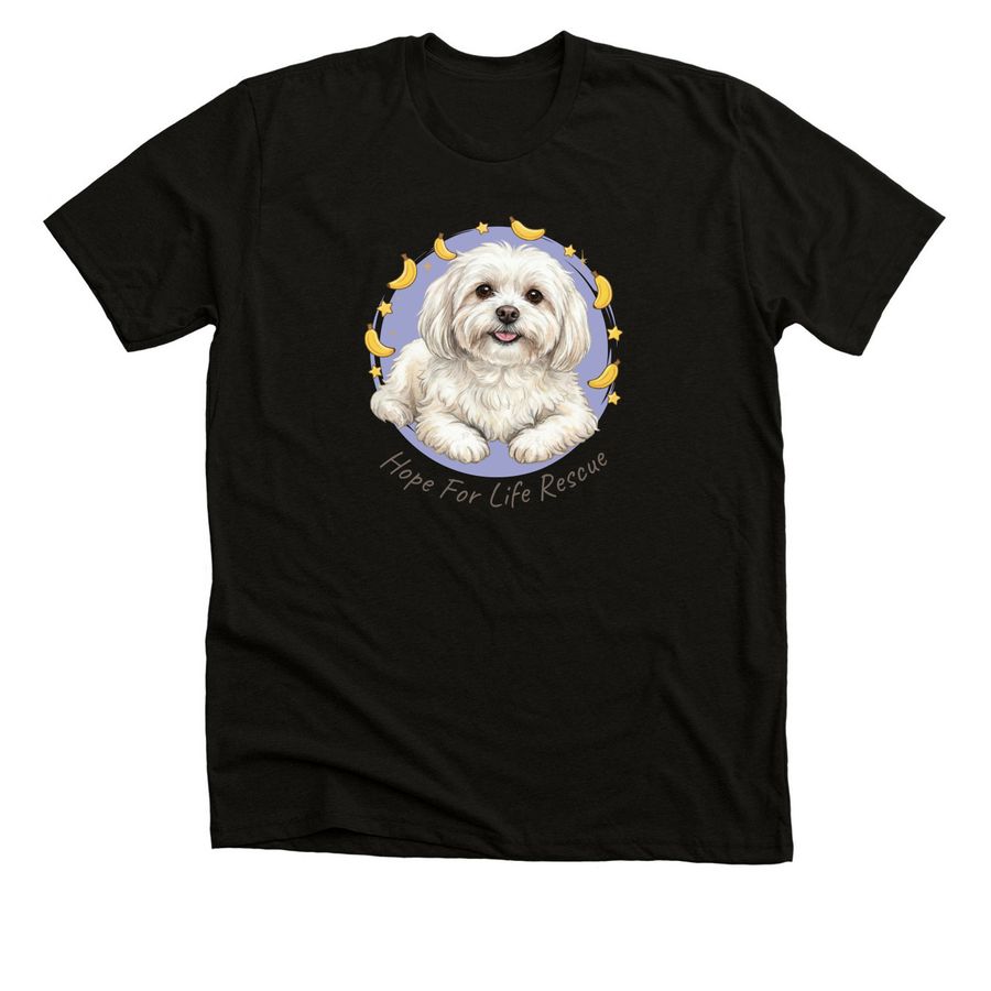 Happy, a Solid Black Blend Premium Unisex Tee
