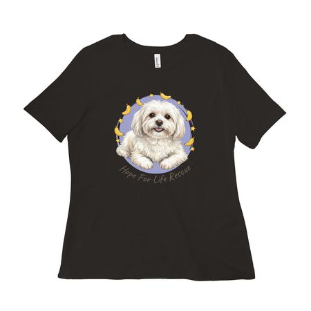 Happy, a Black Women?s Relaxed Cotton Tee
