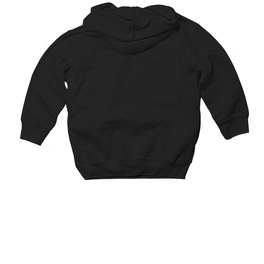 Mass Audubon Explore Shirt - Toddler, a Black Toddler Pullover Hoodie (back-view)