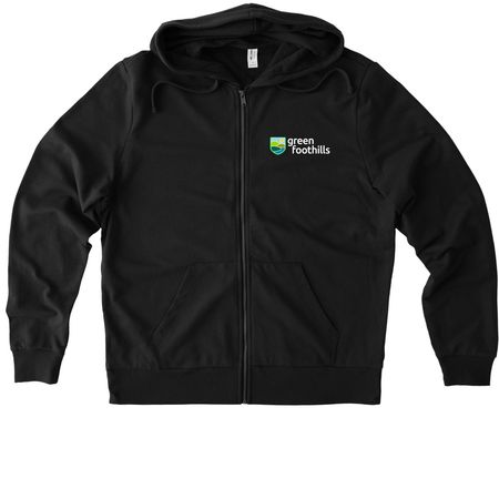 Zip ups, a Deep Black Allmade Organic French Terry Zip Up Hoodie