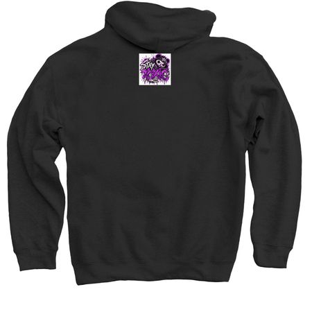 IM SO GOOD, a Black Pullover Hoodie (back-view)