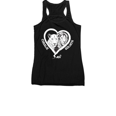 Coralie and&nbsp;Goliath, a Black Women's Racerback