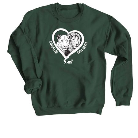 Coralie and&nbsp;Goliath, a Forest Crewneck Sweatshirt