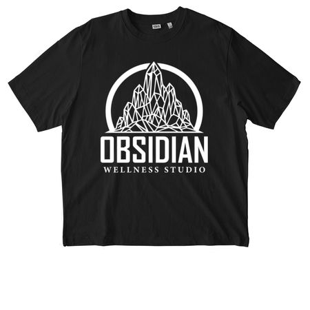 Obsidian Wellness Studio, a Black Stanley/Stella Unisex Freestyler Heavyweight Tee