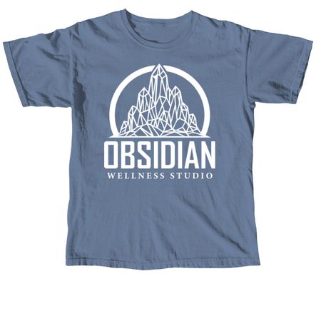 Obsidian Wellness Studio, a Blue Jean Comfort Colors Unisex Tee
