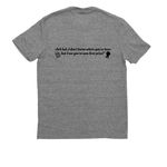Second Nature's - Drunken Scotsman Collection, a Aluminum Grey Allmade Eco Triblend Unisex Tee (back-view)