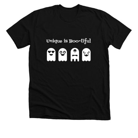 Unique is Boo-tiful, a Solid Black Blend Premium Unisex Tee