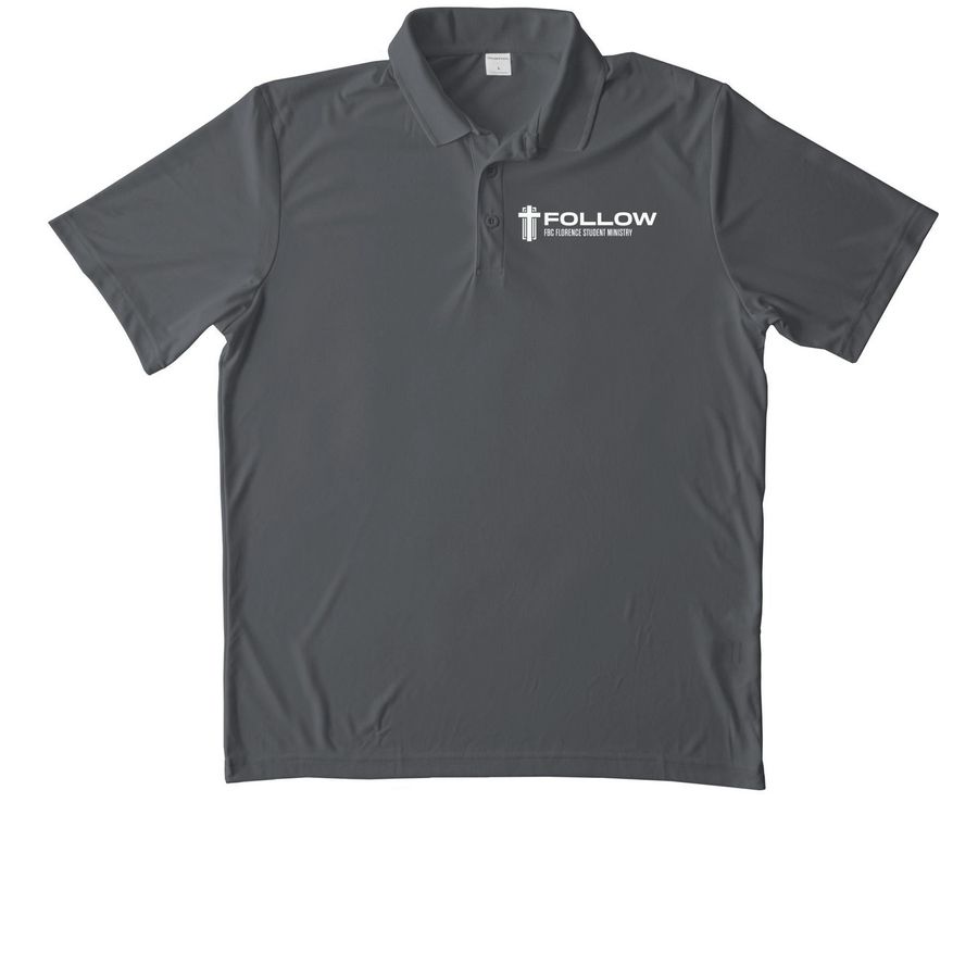 Polos and Quater Zips, a Iron Grey Unisex Performance Polo