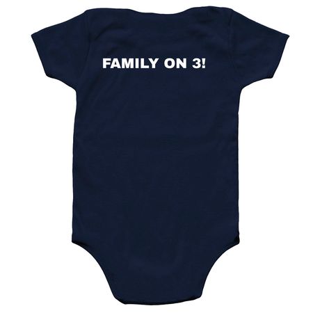 Boot Camp Baby, a Navy Infant Onesie (back-view)