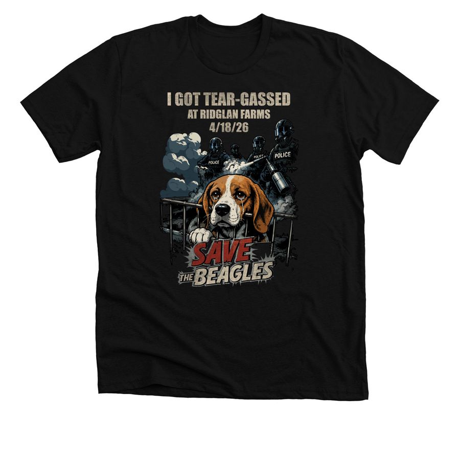 Ridglan Beagle Shirt, a Solid Black Blend Premium Unisex Tee