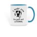 Not LISTENING&nbsp; Anatolian&nbsp;, a Light Blue Two-Tone Ceramic Mug