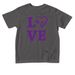 Toddler LOVE, a Charcoal Toddler Tee