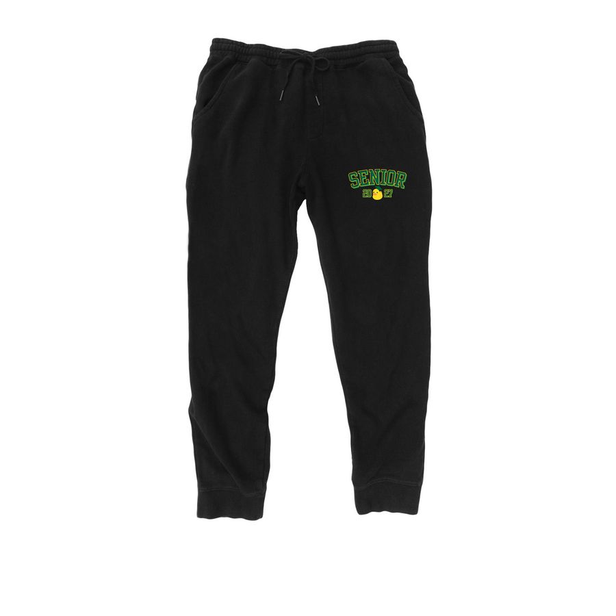 Senior Pants!, a Black Midweight Fleece Joggers