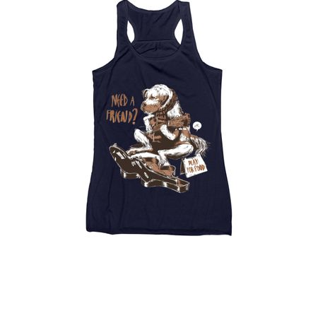 Acadia Homeless Pets, a Navy Women's Racerback