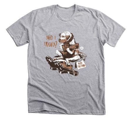 Acadia Homeless Pets, a Athletic Heather Premium Unisex Tee